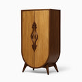 Holzschrank mit Walnussholz-Doppeltüren, 160cm x 80cm x 50cm